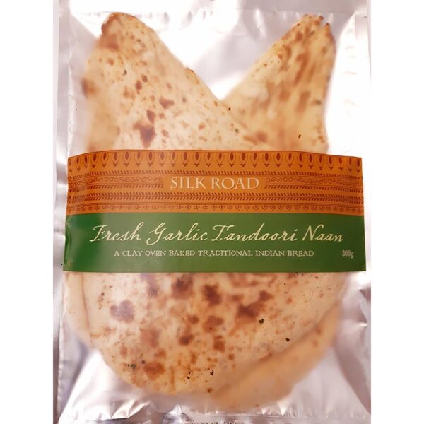 Fresh Garlic Tandoori Naan 300g Roti & Naan Breads Gourmet Brands